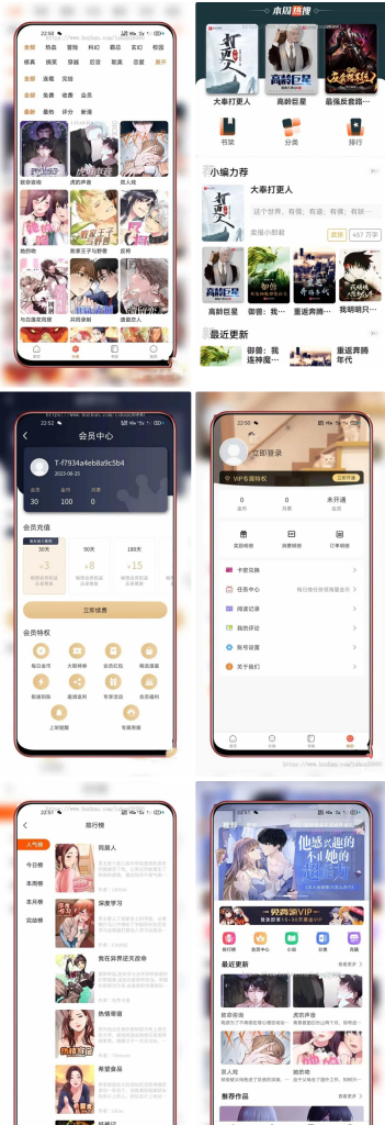 蟆城-全新uniapp小说漫画APP小说源码/会员阅读/月票功能-蟆城传奇源码网